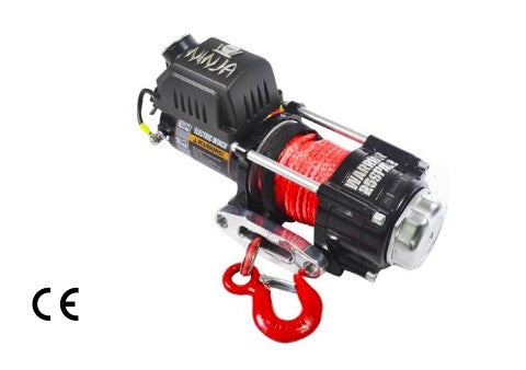 Verricello elettrico 12V Ninja 2500lb 1134kg con passacavo sintetico e AL