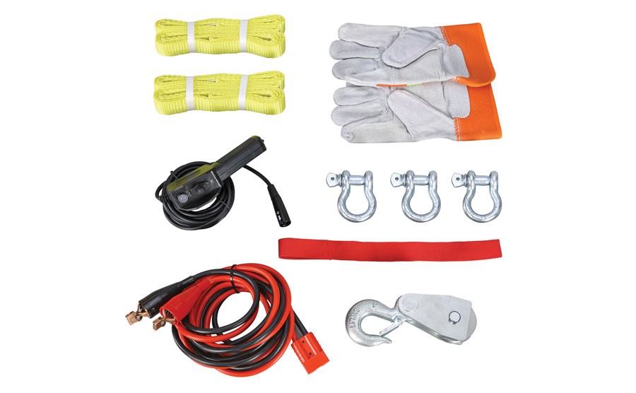 Verricello elettrico 12V Trojan Portabile Utility 4000lb 1814kg con cavo sintetico