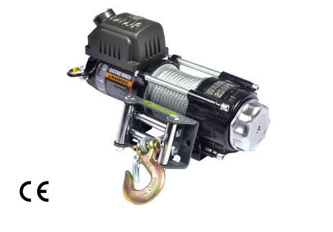 Verricello elettrico 12V Ninja 2500lb 1134kg con cavo in acciaio