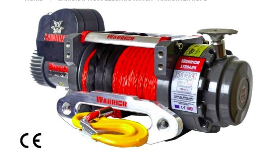 Verricello Elettrico 24V SAMURAI 17500 7938kg Con Cavo sintetico