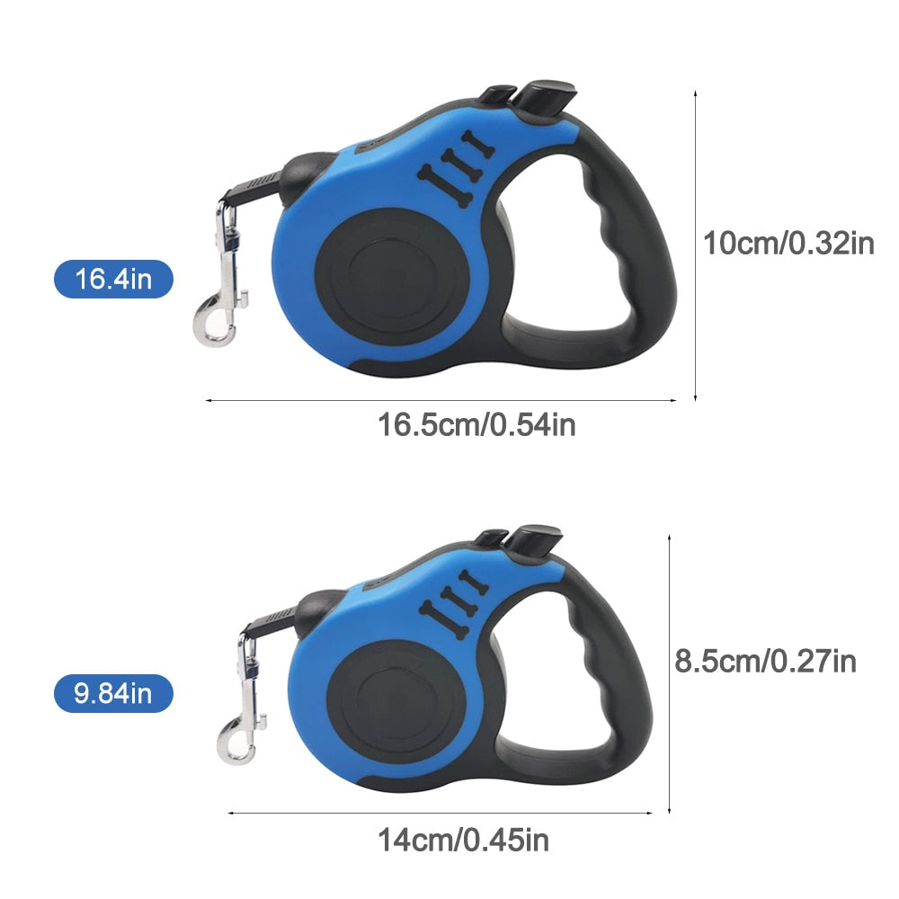 Guinzaglio per cani 3m 5m Guinzaglio durevole Guinzaglio retrattile automatico in nylon Estensione guinzaglio per gatti Cucciolo che cammina Correndo