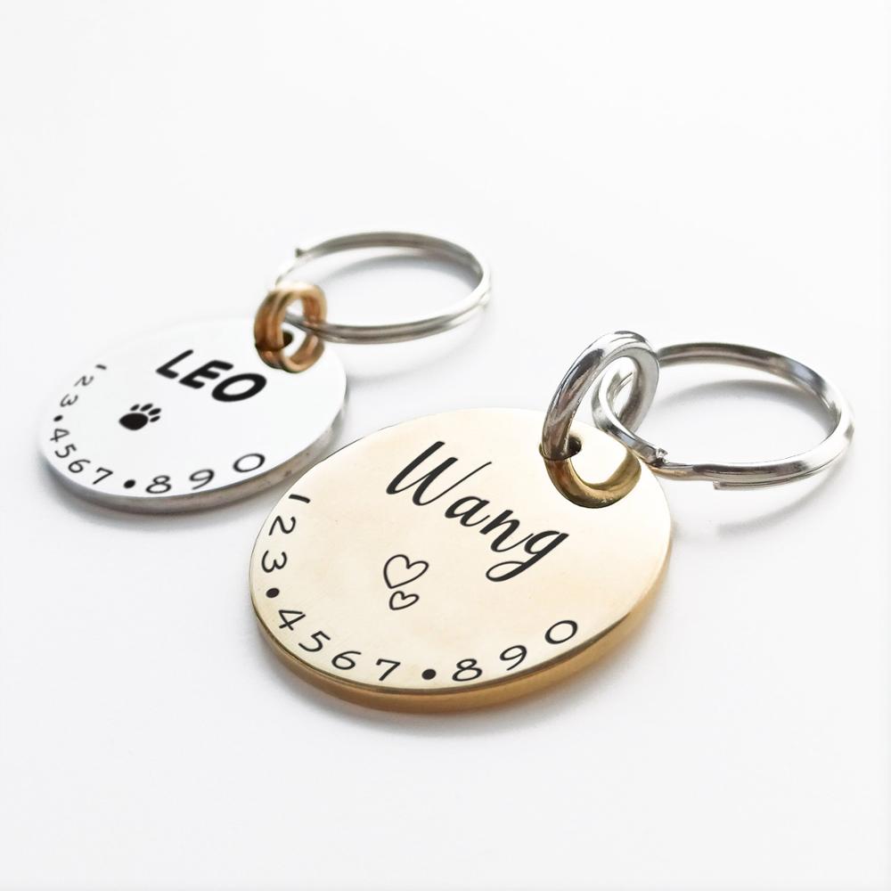 Accessori personalizzati per collari con targhetta identificativa per cani e gatti Forniture per ciondoli a catena per collane con incisione