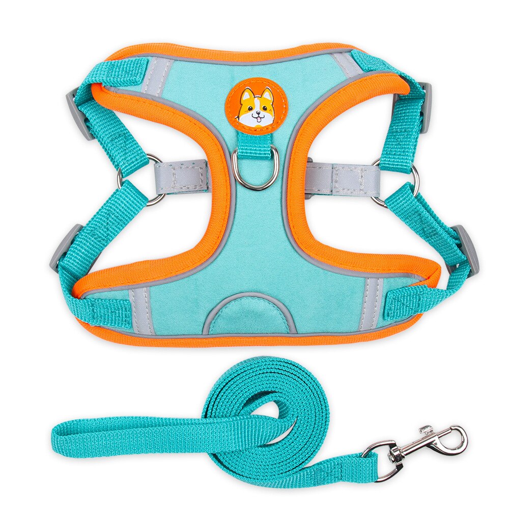 Pettorina per cani regolabile per cani di piccola taglia Pettorina per cani riflettente per gatti Pettorina per animali traspirante Gilet per cuccioli