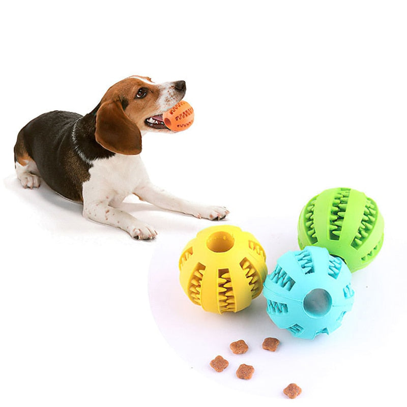 Giocattoli con palline per cani di piccola taglia Elasticità interattiva Giocattolo da masticare per cuccioli Pulizia dei denti Giocattolo in gomma