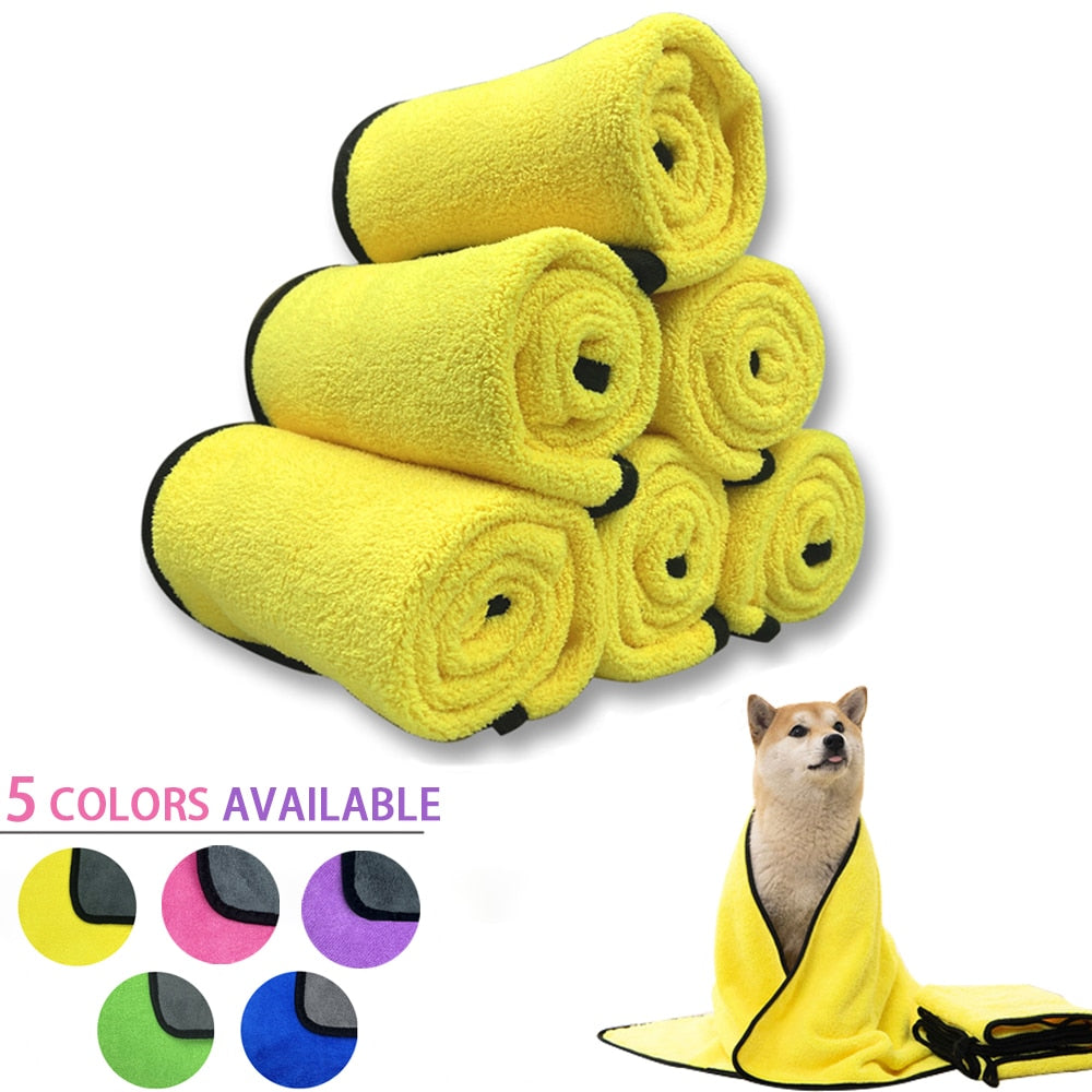 Asciugamani per cani e gatti ad asciugatura rapida Asciugamani in fibra morbida Asciugamano da bagno assorbente Accappatoio per animali domestici