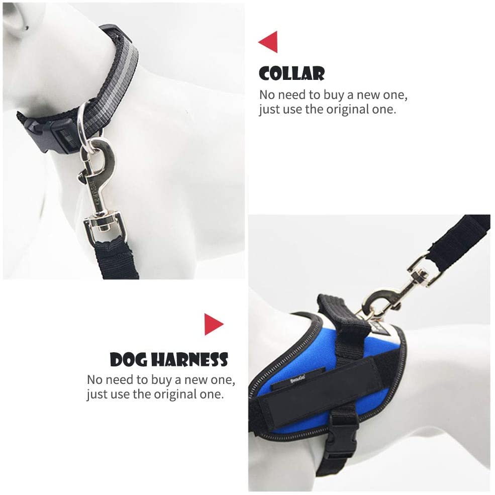 Cintura di sicurezza per auto regolabile per cani e gatti, seggiolino per animali domestici, per veicoli, imbracatura per cani, clip per guinzaglio