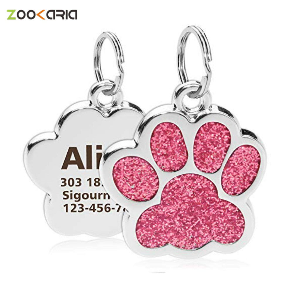 Etichette personalizzate per cani e gatti, con incisione, per cani, gatti, cuccioli, nome identificativo dell'animale domestico, collare, targhetta