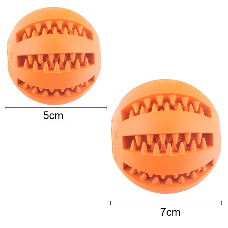 Giocattoli con palline per cani di piccola taglia Elasticità interattiva Giocattolo da masticare per cuccioli Pulizia dei denti Giocattolo in gomma