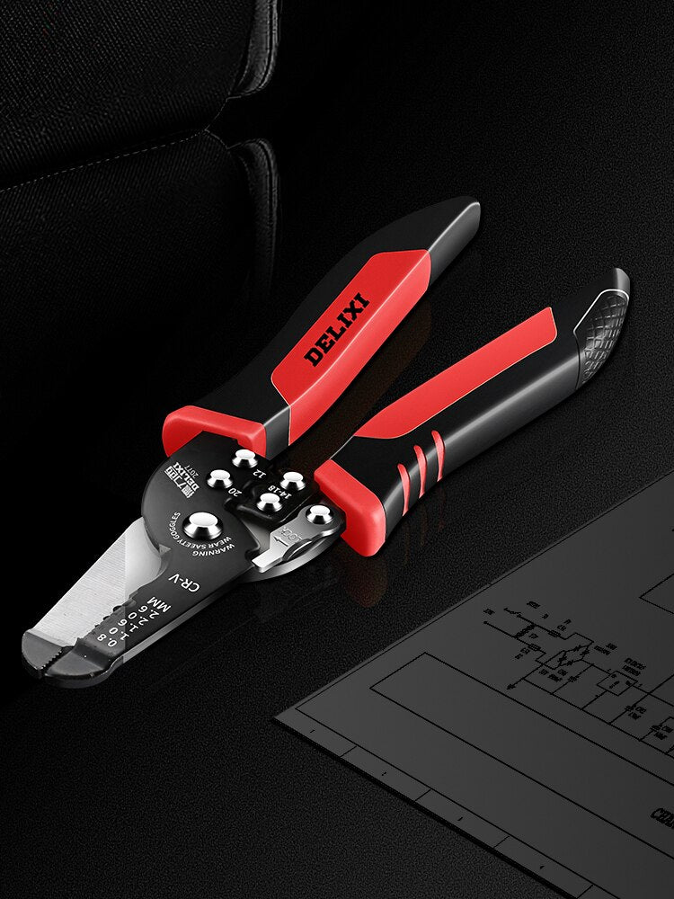 Pinza spelafili multifunzionale TAB Terminale Pinza a crimpare Strumenti Cavo Spelafili Taglierina Piegatrice Pinza automatica