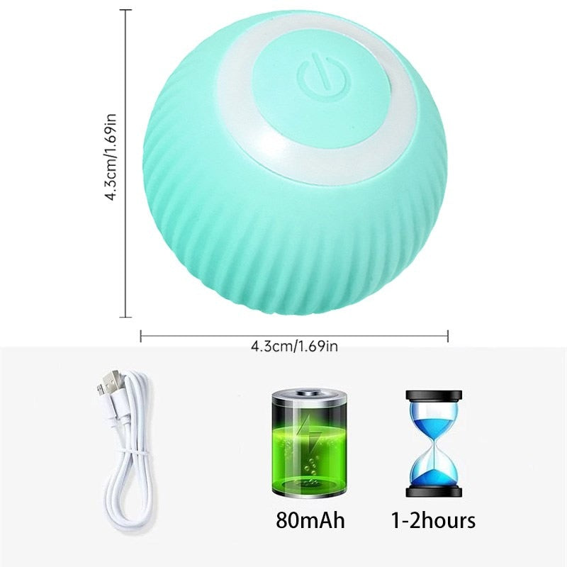 Giocattoli elettrici per cani Giocattoli intelligenti con palline per cuccioli per gatti cani di piccola taglia Divertenti palline rotanti automatiche