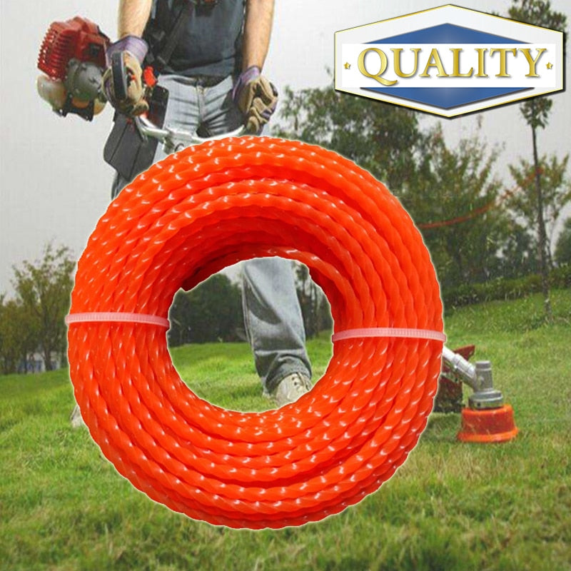Filo decespugliatore 5m/10m/15m*2.4mm/2.7mm/3mm Nylon a Spirale