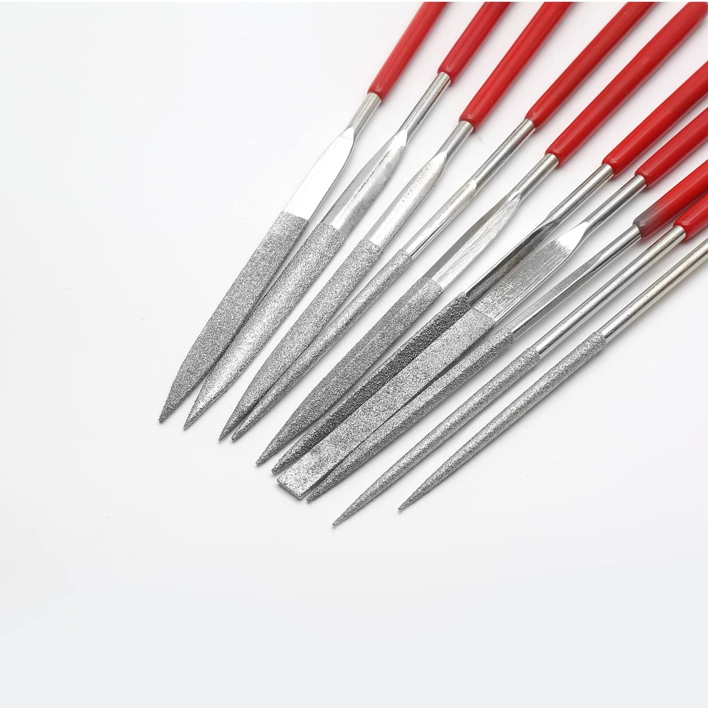 Set di lime ad ago diamantato da 10 pezzi per gioielli, metallo, legno, ceramica, vetro, pietra, artigianato, affilatura, strumento di intaglio a mano