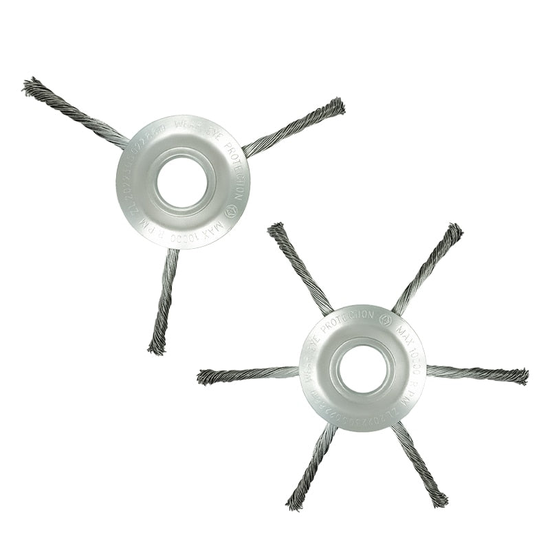Testina decespugliatore 2 Pezzi 6inch Universale filamenti in acciaio