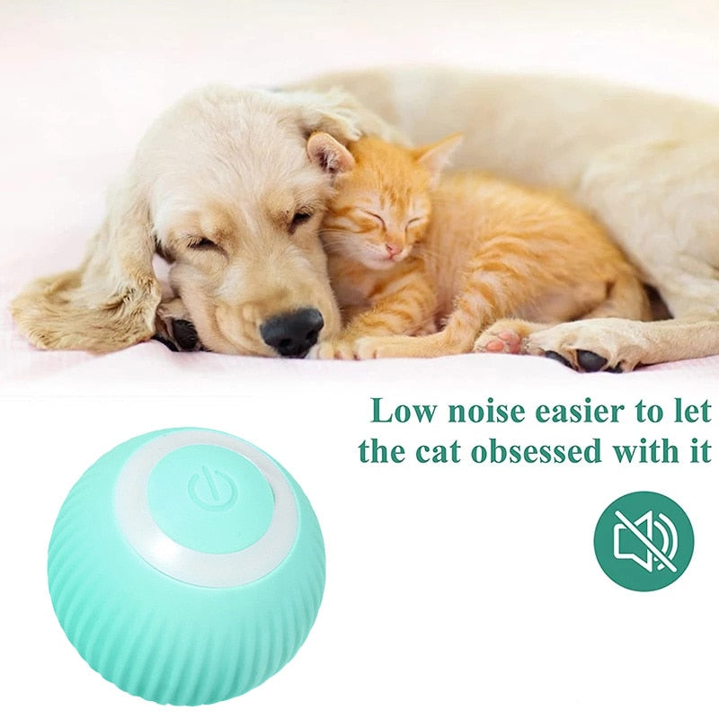 Giocattoli elettrici per cani Giocattoli intelligenti con palline per cuccioli per gatti cani di piccola taglia Divertenti palline rotanti automatiche