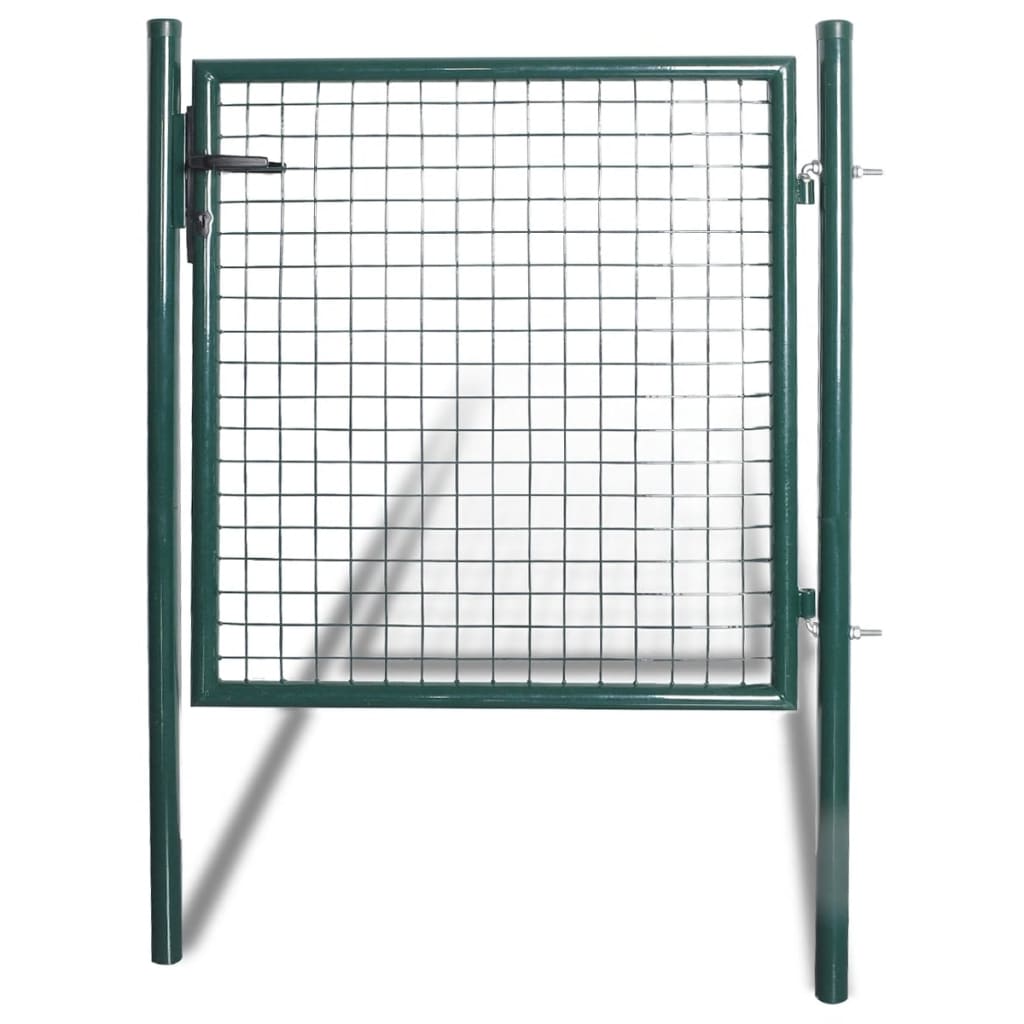 Cancello per Recinzione Singolo in Acciaio Rivestito a Polvere 100x150cm