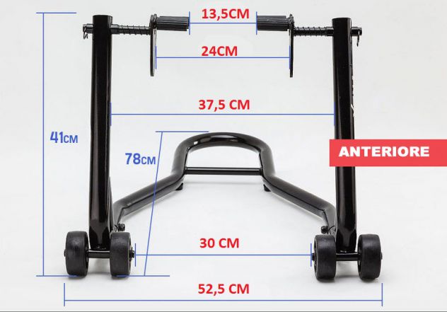 Coppia cavalletto moto anteriore posteriore alzamoto universale
