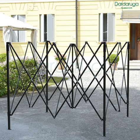 GAZEBO RICHIUDIBILE 3X3 M PIEGHEVOLE A FISARMONICA MERCATO TENDONE CON SACCA TOP