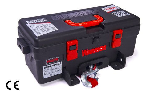 Verricello elettrico 12V Trojan Portabile Utility 4000lb 1814kg con cavo sintetico