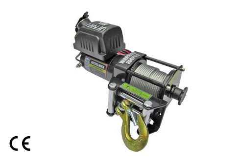 Verricello elettrico 12V Ninja 2000lb 907kg con cavo in acciaio