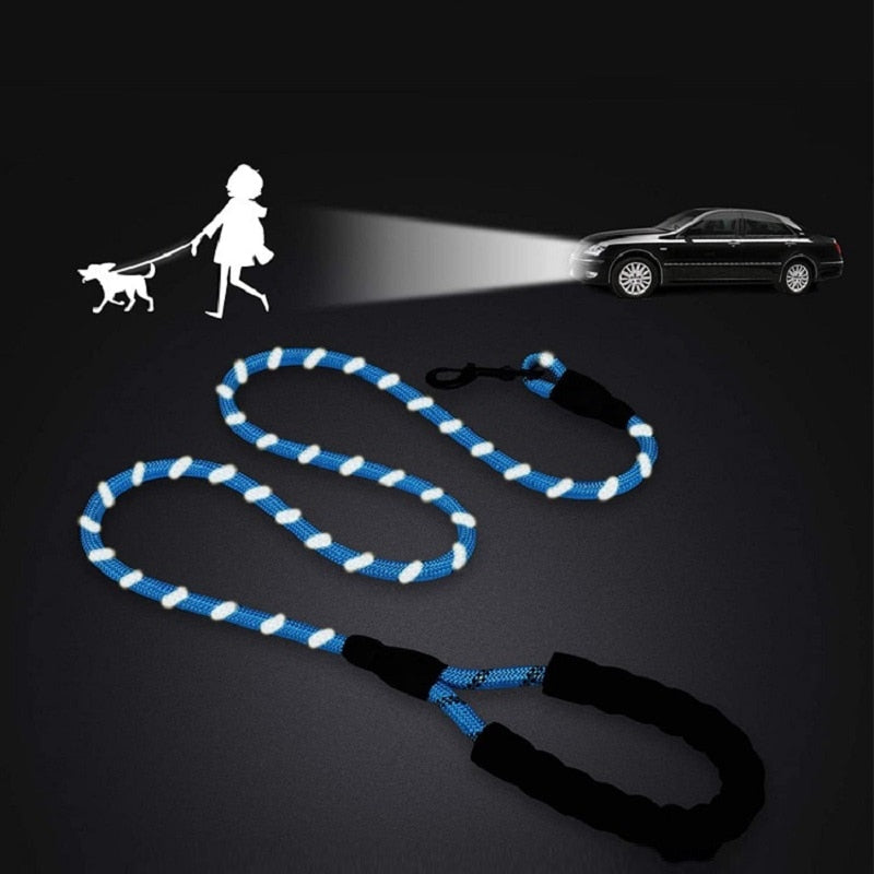 Guinzaglio per cani forte da 150/200/300 cm Guinzagli per animali domestici Guinzaglio riflettente per guinzaglio per cani di taglia