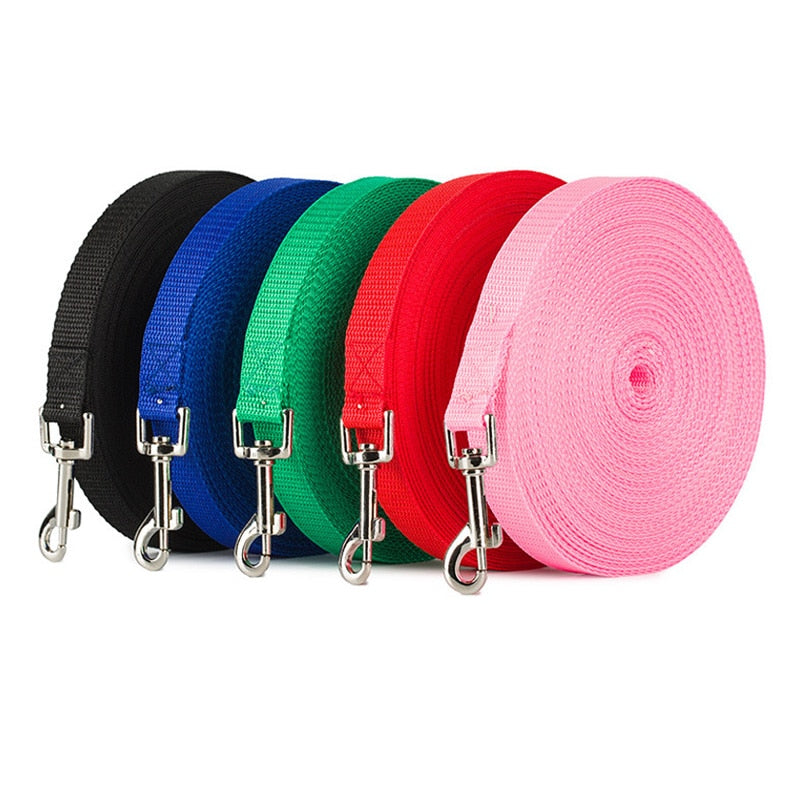 Guinzagli per addestramento per cani in nylon Forniture per animali domestici Imbracatura da passeggio Collare Leader Corda