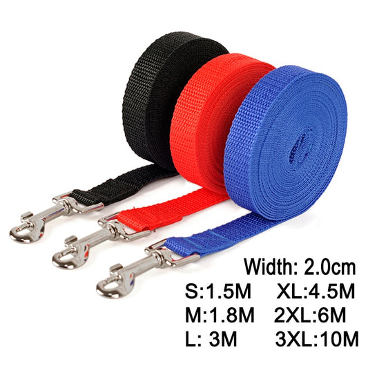 Guinzagli per addestramento per cani in nylon Forniture per animali domestici Imbracatura da passeggio Collare Leader Corda