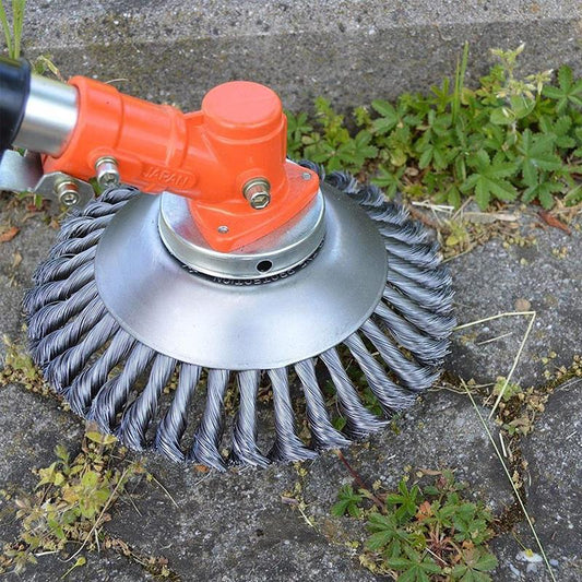 Testina per decespugliatore universale spazzola acciaio bordi bardatrice