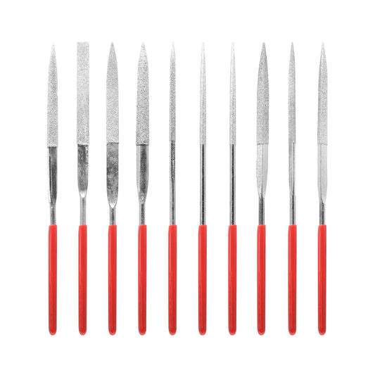 Set di lime ad ago diamantato da 10 pezzi per gioielli, metallo, legno, ceramica, vetro, pietra, artigianato, affilatura, strumento di intaglio a mano
