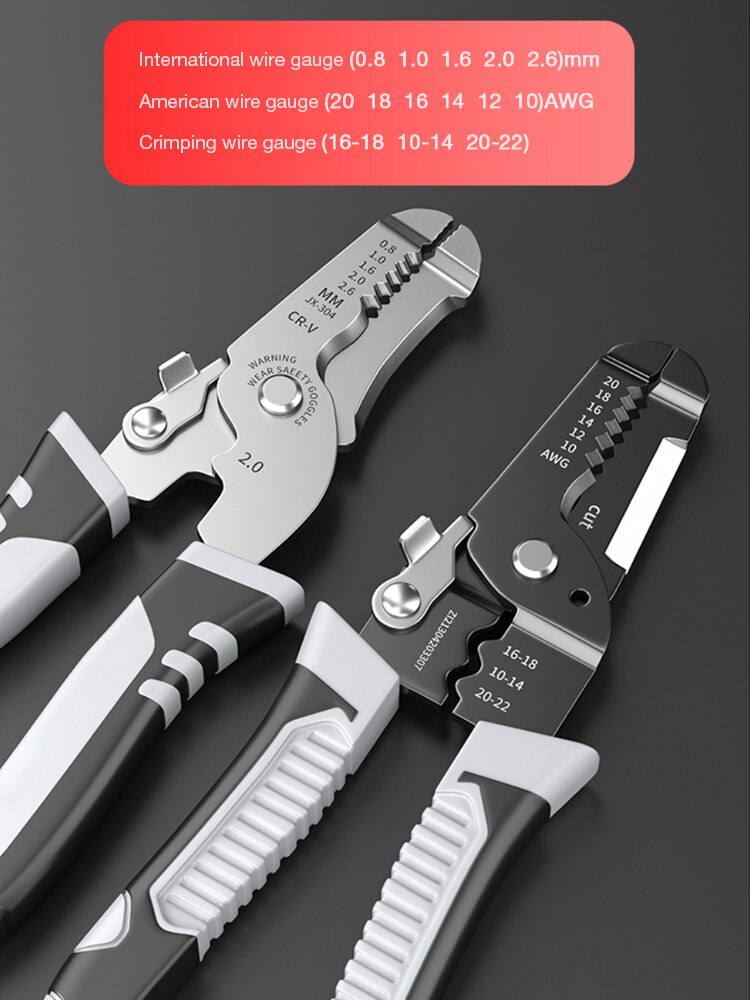 Pinze spelafili Utensili speciali per elettricisti multifunzionali Pinze tagliafili per cavi Pinze per crimpare piccole per tubi in rame