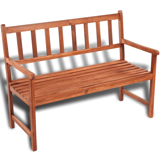 Panchina da Giardino 120 cm in Legno Massello d'Acacia