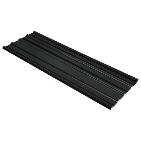 Pannelli da Tetto 12 pz lamiere in Acciaio Zincato Antracite Nero 129 x 45 cm