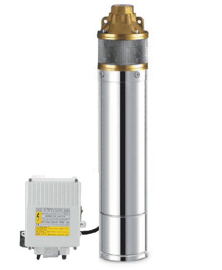 Pompa sommersa sommergibile pozzi elettropompa 1HP 750W con girante in OTTONE