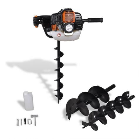 Trivella Mototrivella a scoppio 52cc con punte 3pz trivelle